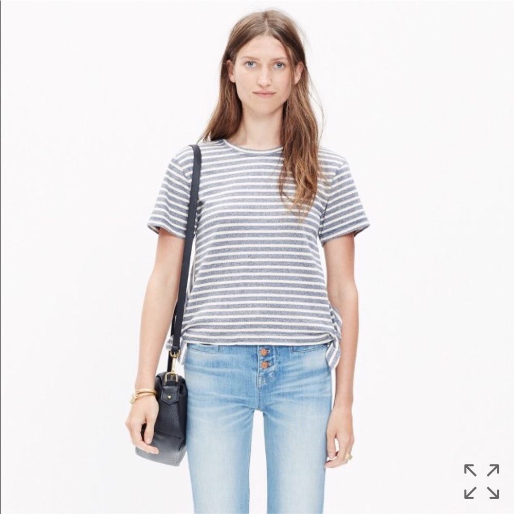 Madewell side bow-tie tee
